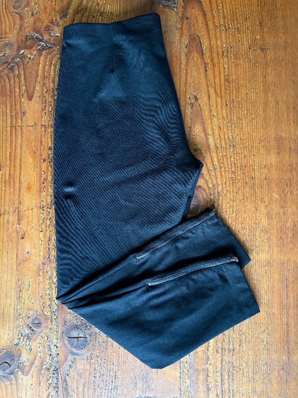 Eileen Fisher Zippered Ankle Legging Pants Size Medium Black